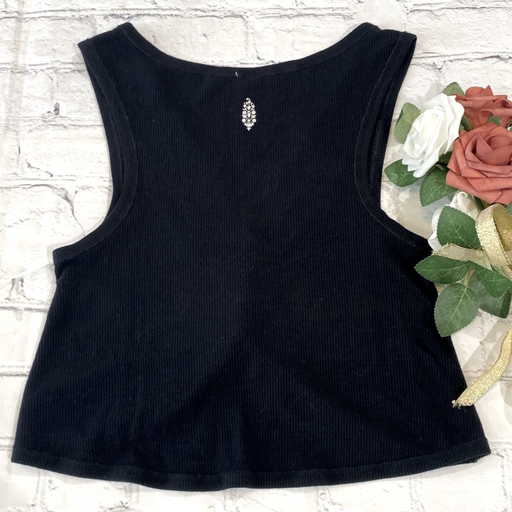 FP Movement by Free People Black Twist-Front Crop Top - Picture 6 of 14